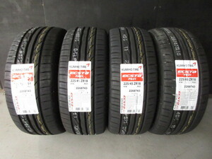 【倉庫保管品】KUMHO ECSTa PS31 225/45R18 91W 2021年製 新品夏タイヤ4本 クラウン マークX プリウスα オデッセイ ジューク レヴォーグ 