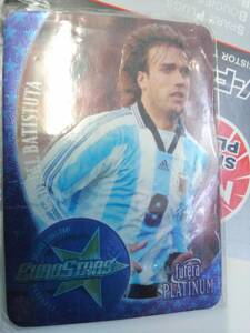 】Futera 2001 Platinum】EU 2of18 /Gabriel Batistuta●3800限定 Euro Stars