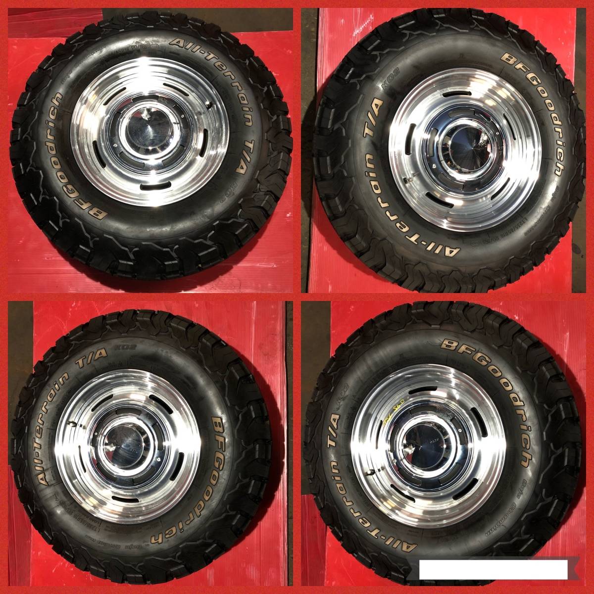 美品 クリムソン ディーン クロスカントリー 7.0J +25 6H139.7 サーフ 90系 プラド クラシック LT235/85R16 120/116S 4本セット