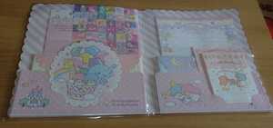  Sanrio [ Little Twin Stars volume letter set ]ki Kirara * character stationery * letter paper * envelope * seal * paper file entering 