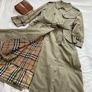 バーバリーズ Burberry's◆ウールライナー付ノバチェック トレンチコート カーキ サイズ11A a22102301の画像1