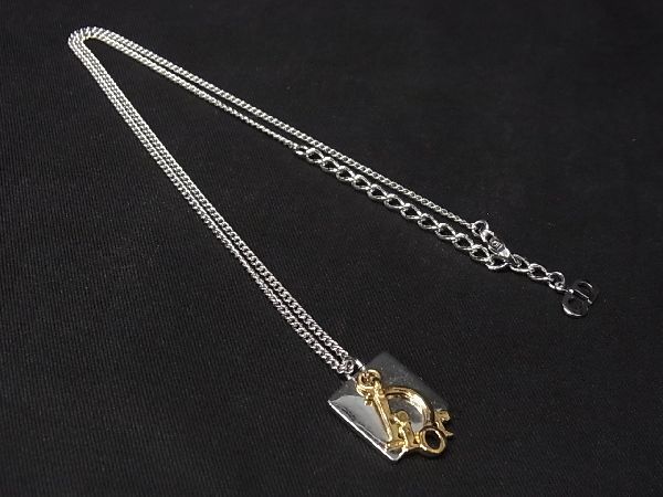 極美品✨クリスチャンディオール ネックレス エンブレム サークルロゴ