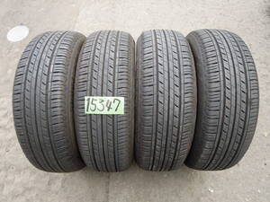 ダンロップ ECOPIA EP150 185/60R15 x4本 / 15347 / バリ山 / アクア カローラ シエンタ ヤリス ヴィッツ グレイス シャトル フィット等