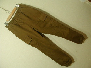 ssy5208 CAMBIO # Easy cargo pants # brown group waist total rubber stretch material plain S size cotton pants can bio