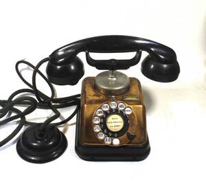 * foreign-made telephone vessel copper made unusual person pavilion .. use 1930 year about 