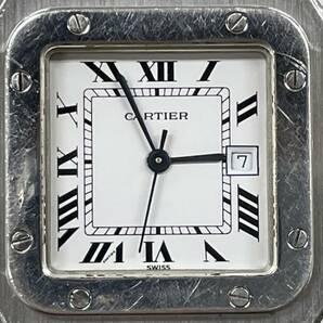 Cartier サントスガルベ 腕時計 LMサイズ 自動巻き ウォッチ カルティエの画像2