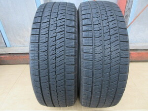 冬1409 ブリヂストン BLIZZAK VRX2 185/55R16 83Q スタッドレス 中古 2本 ♪ ブリザック BRIDGESTONE