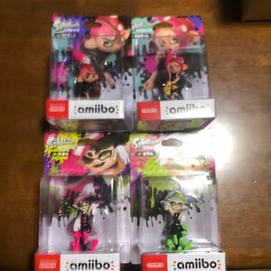 amiibo スプラトゥーン　 アオリ　ホタル　タコガール　タコボーイ　 シオカラーズ アミーボ　4点セット