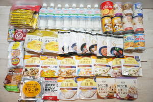 [Z403Z] super large amount emergency rations set sale 7 day minute + bite approximately 11. bread / Alpha rice / side dish / soup / cracker / water / heating material other best-before date 2026.8.10