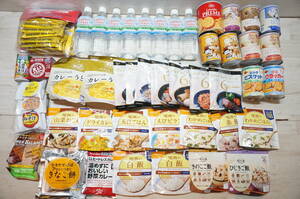 [Z205W] super large amount emergency rations set sale 7 day minute + bite approximately 11. bread / Alpha rice / side dish / soup / cracker / water / heating material other best-before date 2026.8.10