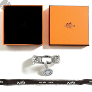 T4 新品 21SS HERMES Newton Touareg bracelet エルメス 購入 正規品 ニュートン トゥアレグ ブレスレット バングル シルバー 925 