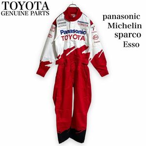  редкий не использовался товар TOYOTA PARTS Toyota детали костюм для гонок комбинезон форма вышивка sparco Sparco motersports racing JAPAN S