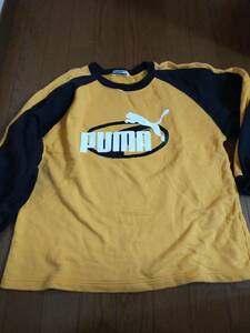 □160サイズ プーマ　PUMA トレーナー(黄色)/冬用 USED