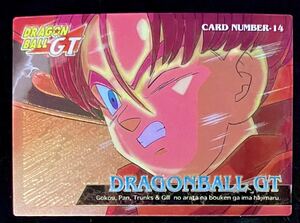 即決 アマダ ドラゴンボールGT トレーディングコレクション クロミウムカード No.14 トランクス