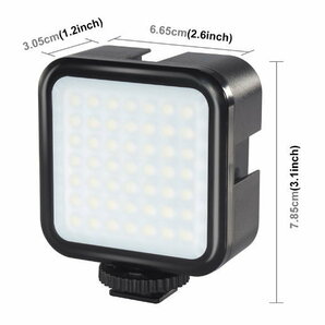 《送料無料・国内発送》GoPro アクションカメラ 一眼レフカメラ 小型 撮影用LED照明 LEDライト スタジオ照明 ライト連結可能の画像6