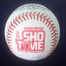 史上初 満票MVP 2回目！■【2021.AL MVP SHOTIME（SHOT17MEロゴ入り）BALL／MLB認証登録】OHTANI #17最新直筆サイン入ボール　□検索:大谷_画像4