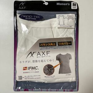 AXF axisfirm женский вырез лодочкой футболка короткий рукав размер M белый 