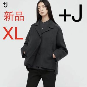  new goods Uniqlo +J double faced shirt jacket XL size dark gray 