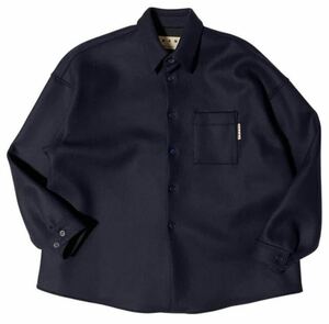 早い者勝ち マルニ MARNI DOUBLEFACE WOOLSHIRT 44 トロピカルウール　シャツジャケット ジルサンダー oamc