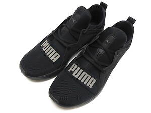 二点落札で送料無料！ 使用感少なめ PUMA プーマ リゾルブ ストリート メンズ ランニング シューズ 26.5cm 黒 ブラックス ニーカー