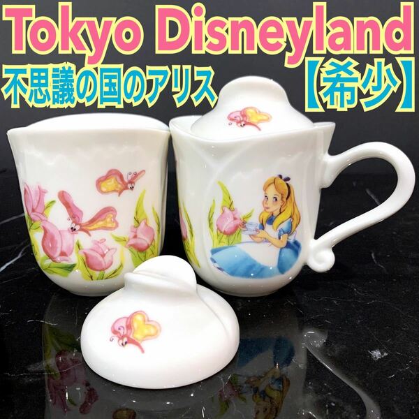 【 希少 】 Tokyo Disneyland 不思議の国のアリス アリス 東京 ディズニーランド チューリップ 花 マグカップ 