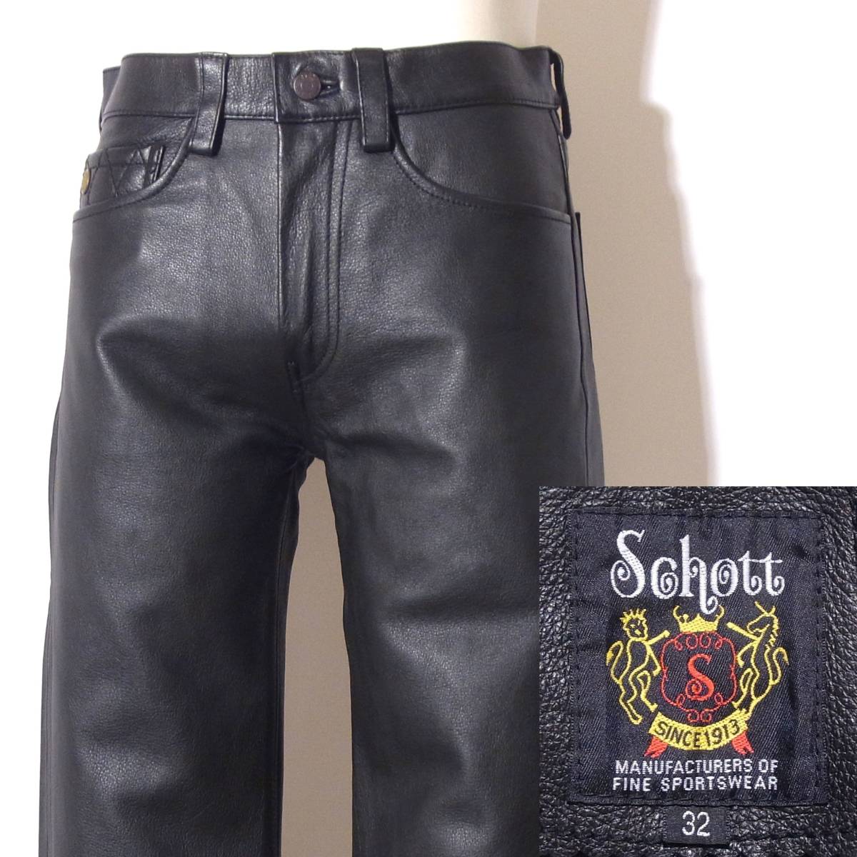 ヤフオク! -schott レザーパンツの中古品・新品・未使用品一覧