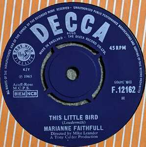 Marianne Faithfull-This Little Bird/Morning Sun★英Orig.美品7&#34;/The Rolling Stones