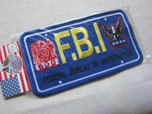 【大きめ】FBI FEDERAL BUREAU OF INVESTIGATION 警察 国家組織 アメリカ ワッペン/パッチ 空軍 海軍 警備 サバゲー ミリタリー B01