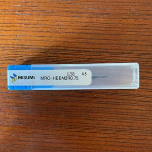 新品未使用ミスミ 超硬ボールエンドミル MRC-HBEM2R0.75