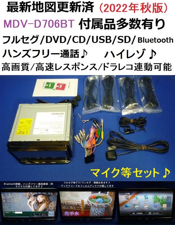ディズニーコレクション ケンウッド MDV-D706BTW 彩速ナビ 新品 未使用