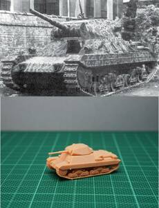 1/144 未組立 WWII Italian P26/40 Tank SPG Resin Kit (S2211)