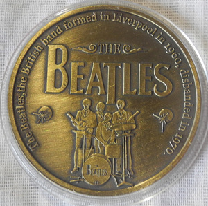 ビートルズ the beatles コレクションコイン 記念メダル ブロンズスタイル 1oz 1オンス アンティーク調 イギリス ボールマーカー