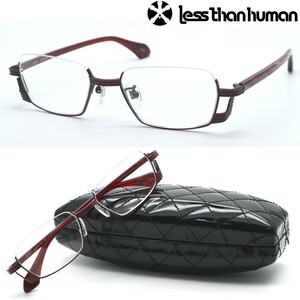 新品・日本製★less than humanレスザンヒューマン メガネ 6767 col.2101 2022年NEWモデル★正規品★人気/アンダーリム★全国送料無料