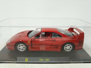 # Bburago BBurago [1/24 Ferrari F40 1987 red Ferrari collection case entering die-cast minicar ]