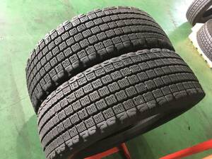 e709-2-10 ☆265/60R22.5 中古2本セット♪ BS W910 スタッドレス 2020年製！ k120