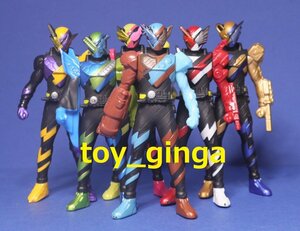 即決ライダーヒーローシリーズ 仮面ライダービルド 6フォーム 中古品　ゴリラモンド 海賊レッシャー オクトパスライト ニンニンコミック