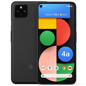 Google Pixel 4a (5G) ファイブジー G025H ブラック 128GB 有機EL アウトレット 特典付 SIMロック解除済 px4abk-a9y5