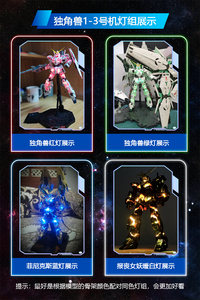 ☆１/１００　MＧフェネクス用（汎用）　ＬＥＤユニットセット 青　ＵＣ　NT　ナラティブ　FAユニコーン　ガンダム