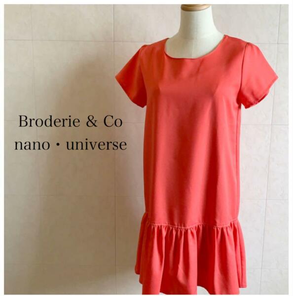 美品★Braderie&Co nano・universe オレンジ ワンピース 121