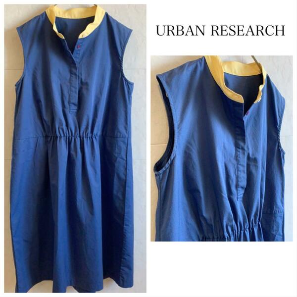 URBAN RESEARCH ノースリーブシャツミニワンピース チュニック　CA73