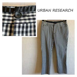 URBAN RESEARCH ブロックチェッククロップドパンツ　AC10