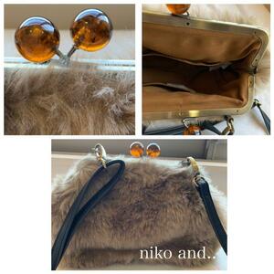 niko and.. Nico and fur diagonal .. shoulder bag pochette 