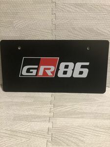 トヨタ GR86 ディーラー 新車 展示用 非売品 ナンバープレート マスコットプレート