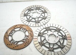  Kawasaki Zephyr 400 ZR400C rom and rear (before and after) disk rotor [B]A-179