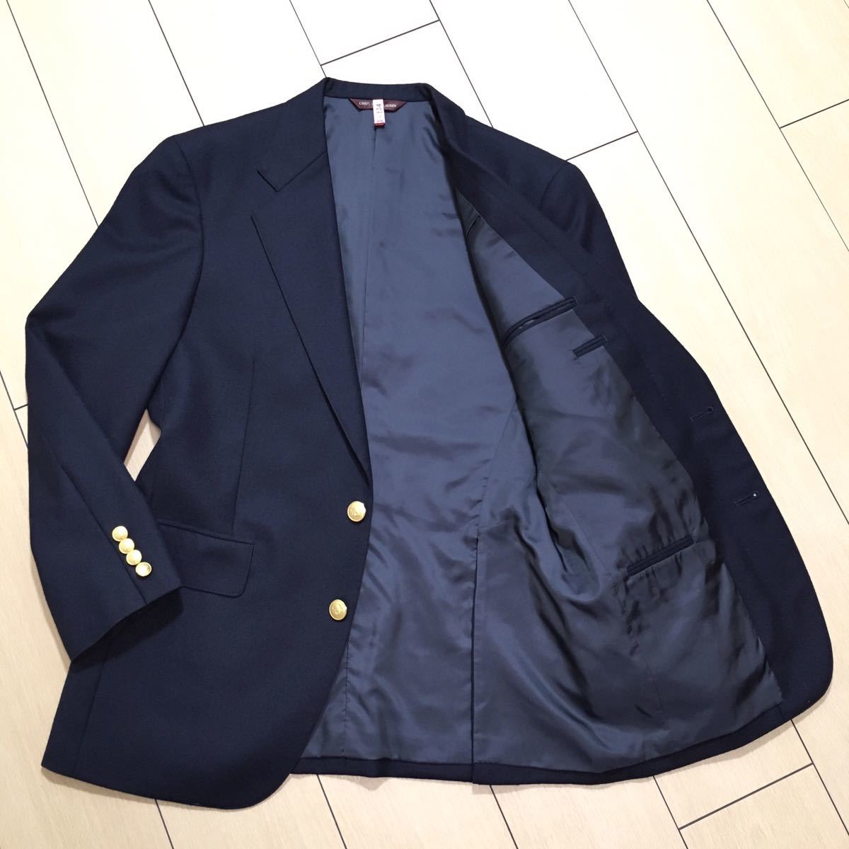 販売店舗限定 ポロ ラルフローレン・超良品・ネイビー色シングルトラッドジャケット・サイズ４０S テーラードジャケット