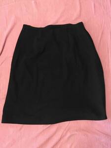 *C rank *[ used ]enjoie_11 number _A line skirt ( black : black )51873/ Anne joa/ plain / lovely / dressing up /OL company uniform / office work clothes /
