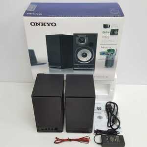 ＊極美品＊【 GX-W100HV (B) 】ONKYO WAVIO ワイヤレススピーカーシステム DLNA対応 15W+15W ブラック GX-W100HV(B)