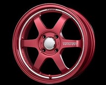 レイズ VOLK Racing TE37 KCR 2020 ホイール マットレッド/MC(MA) 16インチ×6.5J＋47 4H100 入数：1台分(4本)_画像1