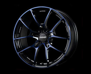 レイズ/RAYS VOLK RACING G025 DB/C ホイール ダークブルー/DC 18インチ×8 1/2J +51 5H114.3 国産車