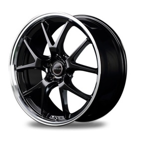 MID VERTEC ONE EXE5 ホイール グロッシーブラック/リムポリッシュ 20インチ×8.5J +38 5H114 国産車 入数：1台分(4本)